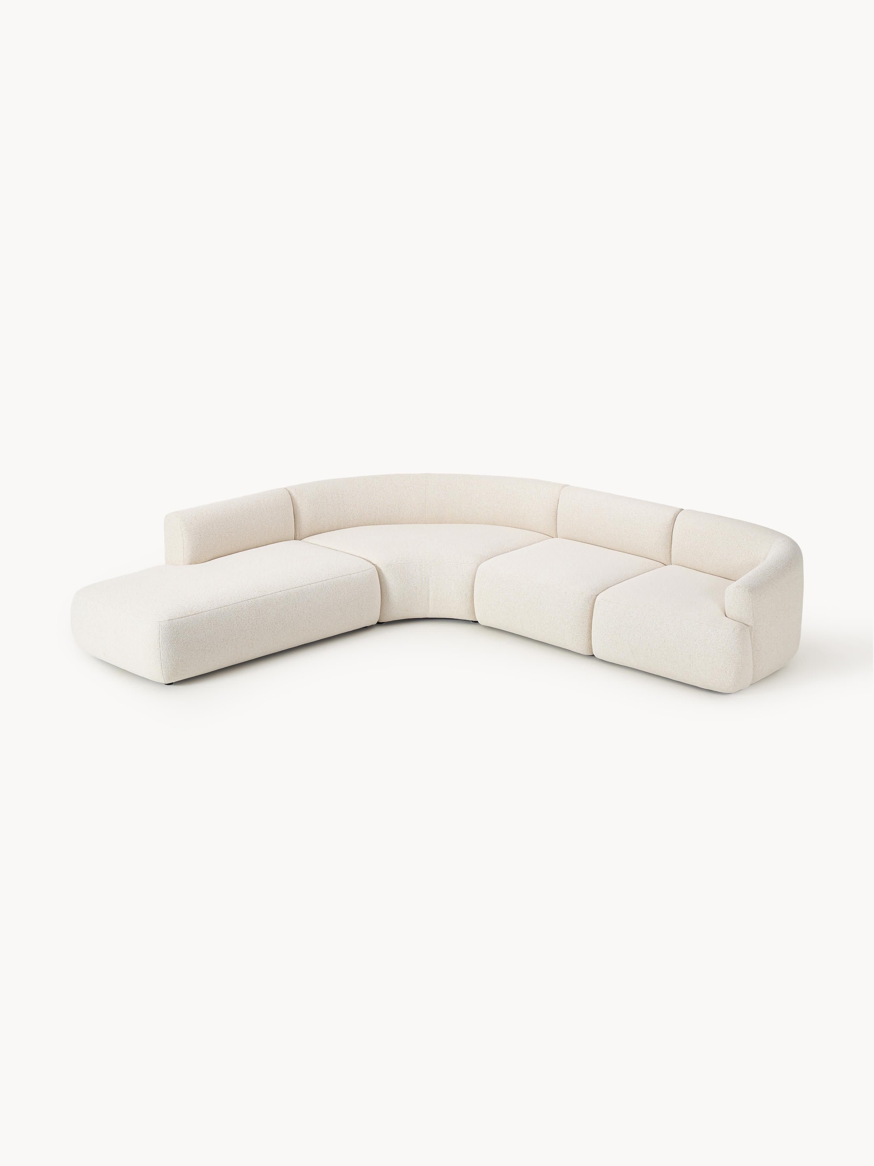 Modulaire bouclé hoekbank Sofia (4-zits)