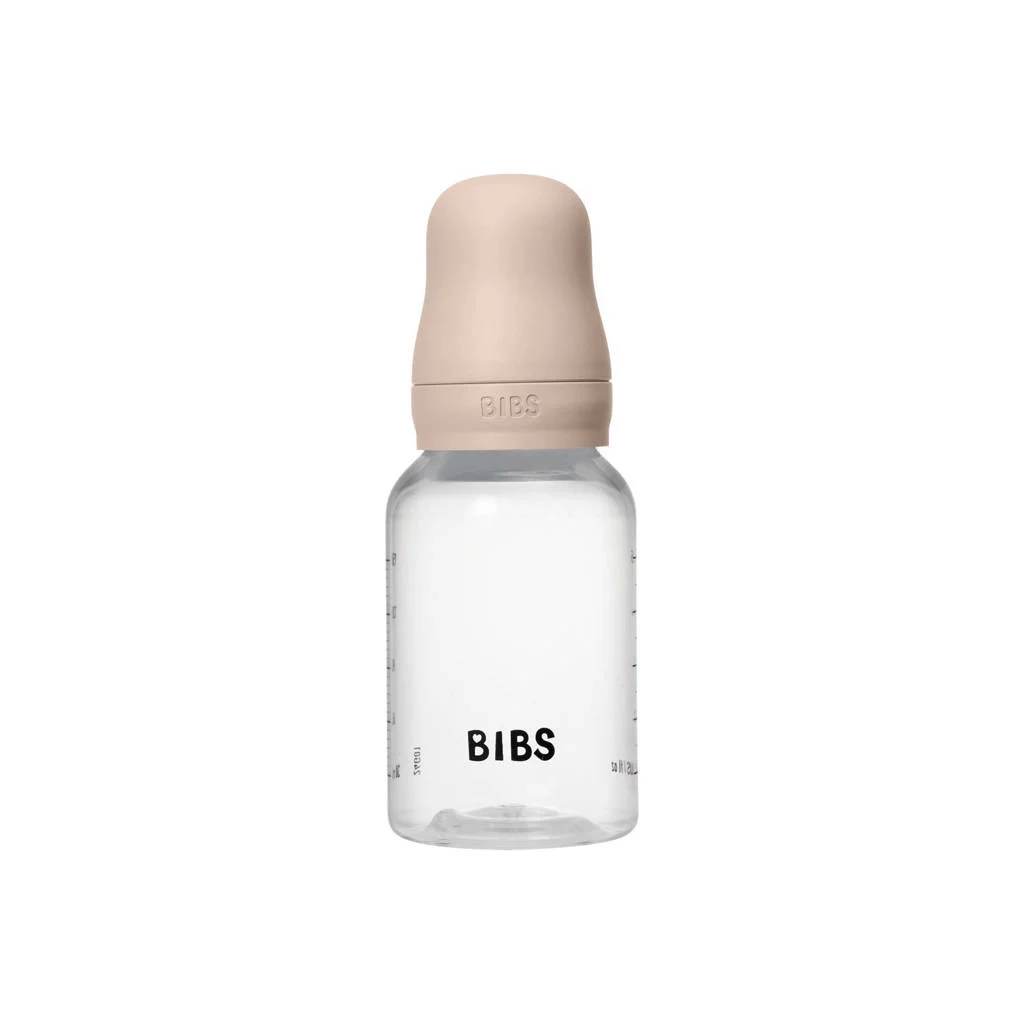 BIBS Babyfles 150 ml - Blush - met silicone speen en opvouwbare trechtertje