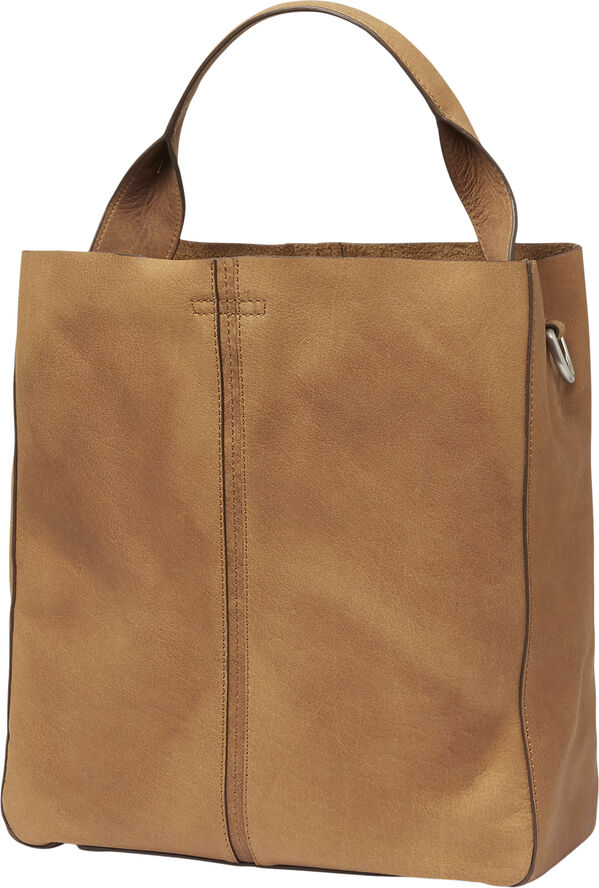 Saddler Elsa Brushed silver Tan