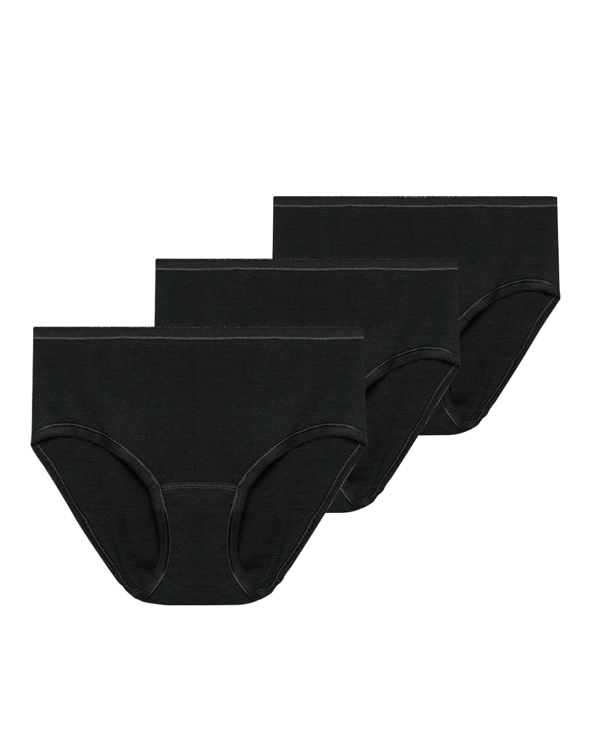 Midi slip van merinowol voor dames (3 stuks)