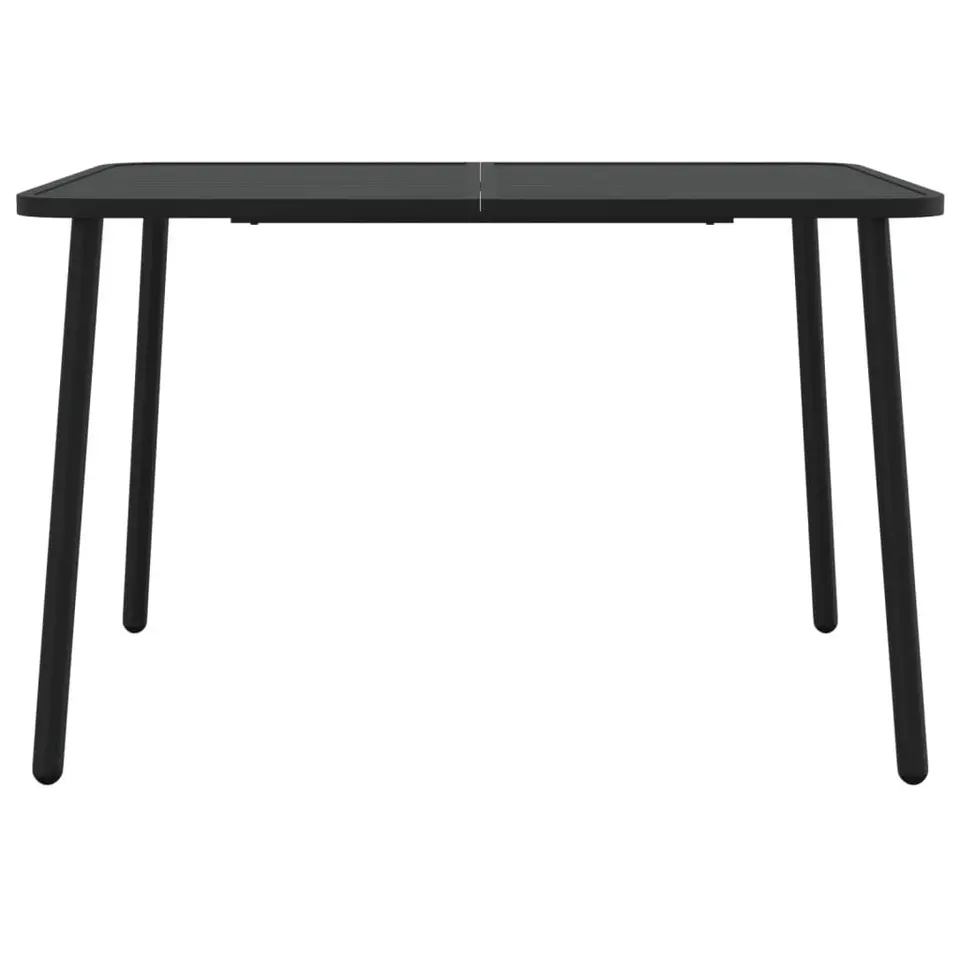 vidaXL - Tuintafel - Antraciet - Staal - 110 x 80 x 71 cm