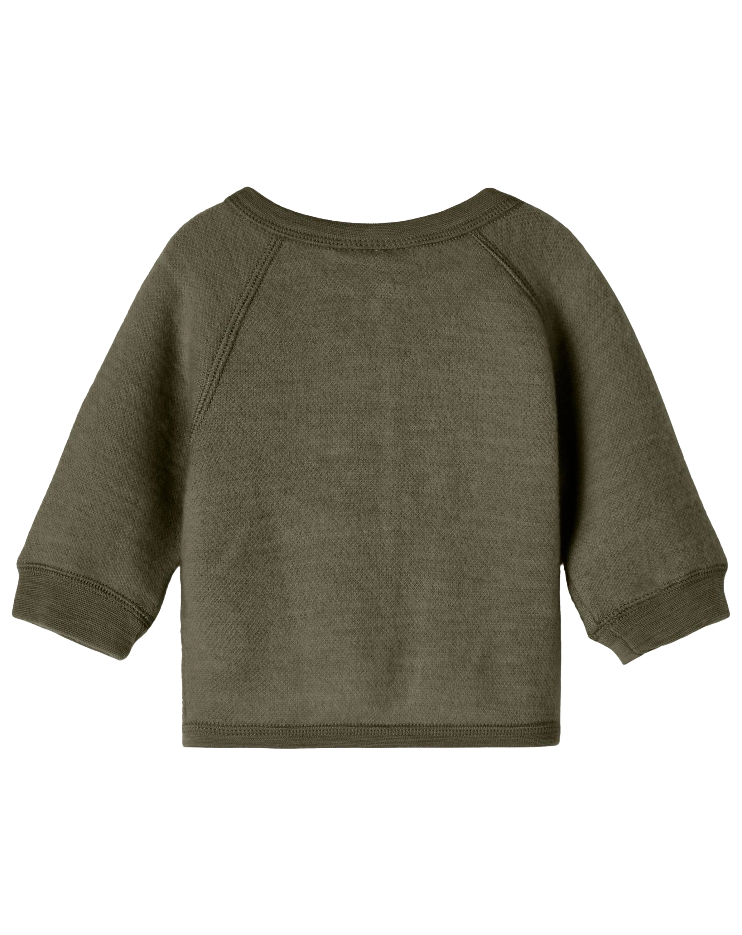 Strickjacke NBFWMINO aus Wolle in stone gray