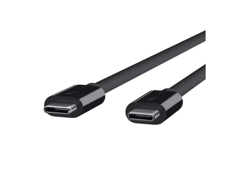 Belkin Thunderbolt 3 - Thunderbolt kabel - 24 pin USB-C (han) til 24 pin USB-C (han) - USB 3.1 Gen 2 / Thunderbolt 3 / DisplayPort 1.2 - 80 cm - sort - for P/N: F4U109tt