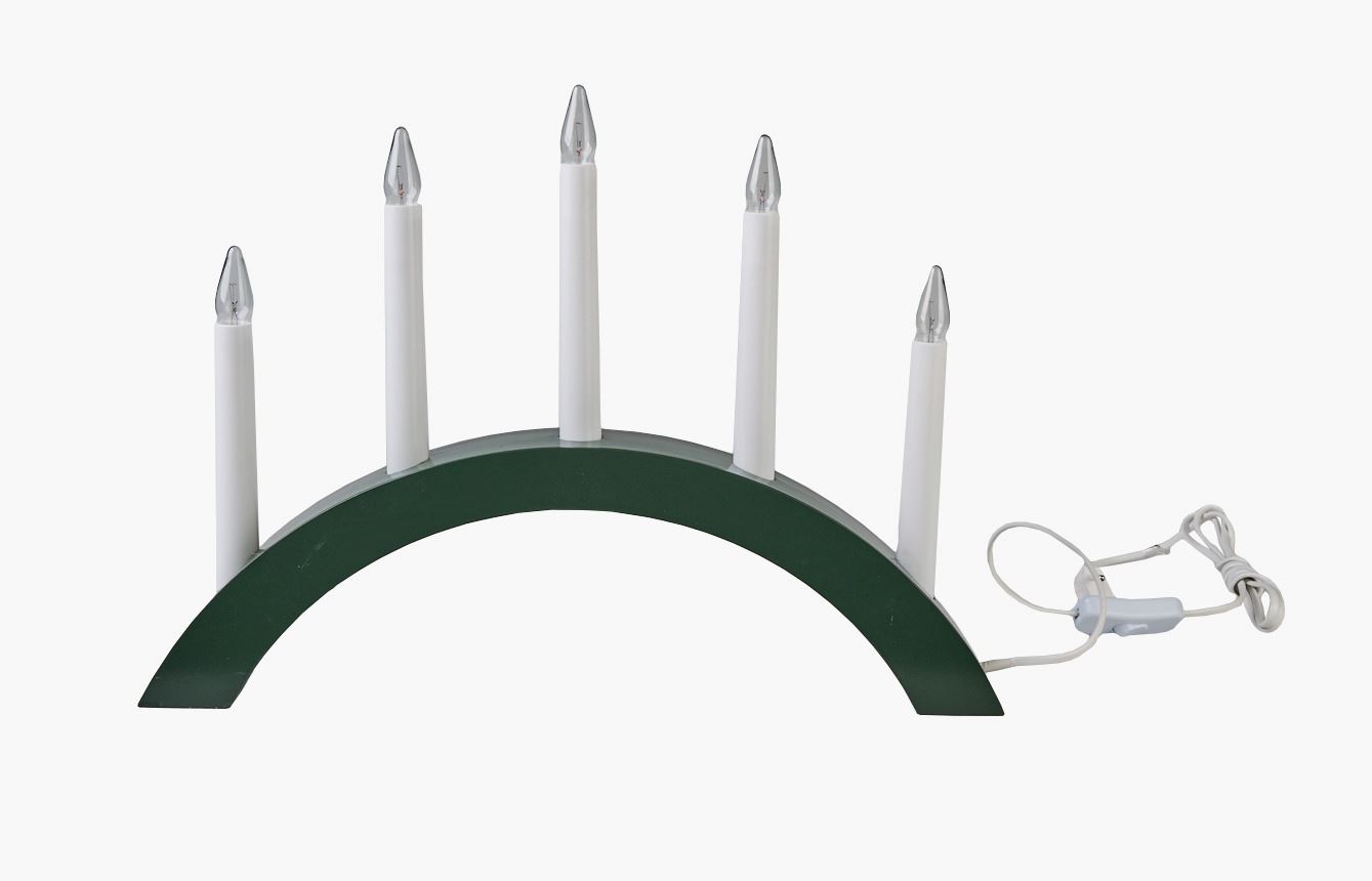 Adventsstake hvit - 42x5x29 cm