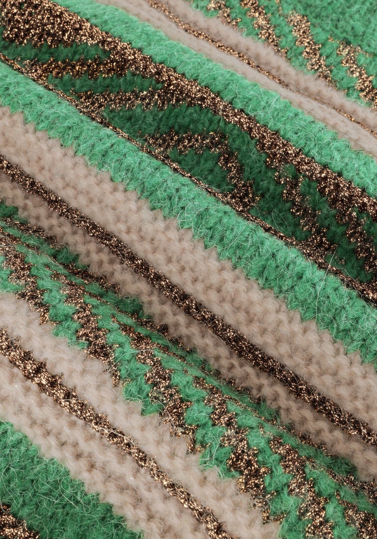 SCOTCH & SODA groene scotch & soda trui metallic fair isle pullover