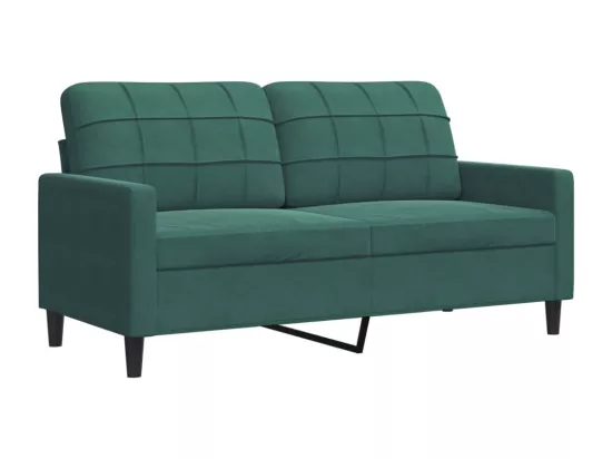 Ensemble de canapés 2 pcs avec coussins et traversins velours