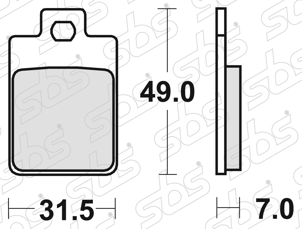 SBS - Plaquettes de frein 130 CT