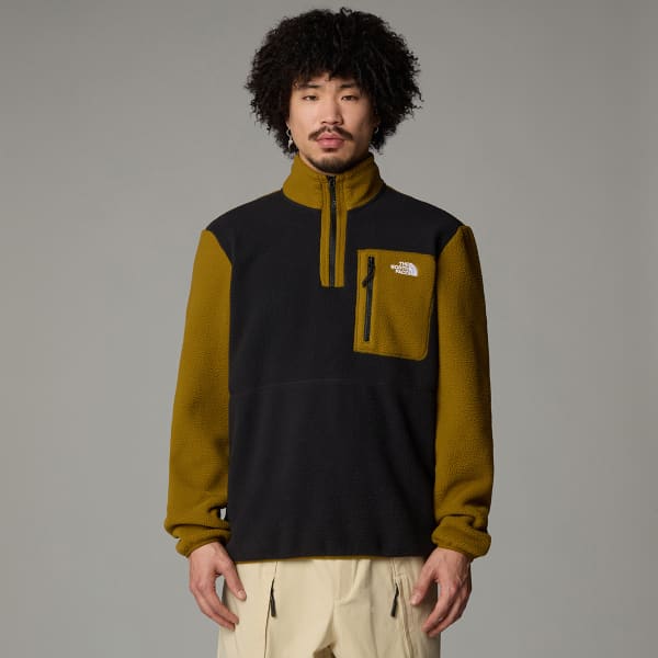 Sweat polaire THE NORTH FACE YUMIORI 1/4 ZIP TNF BLACK/MOSS GREEN/TNF BLACK