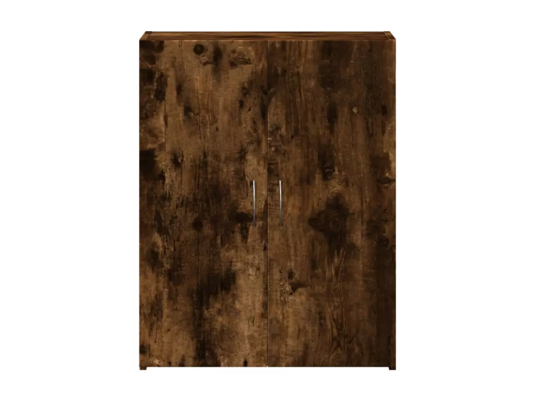 Armoire de classement chêne fumé bois d'ingénierie