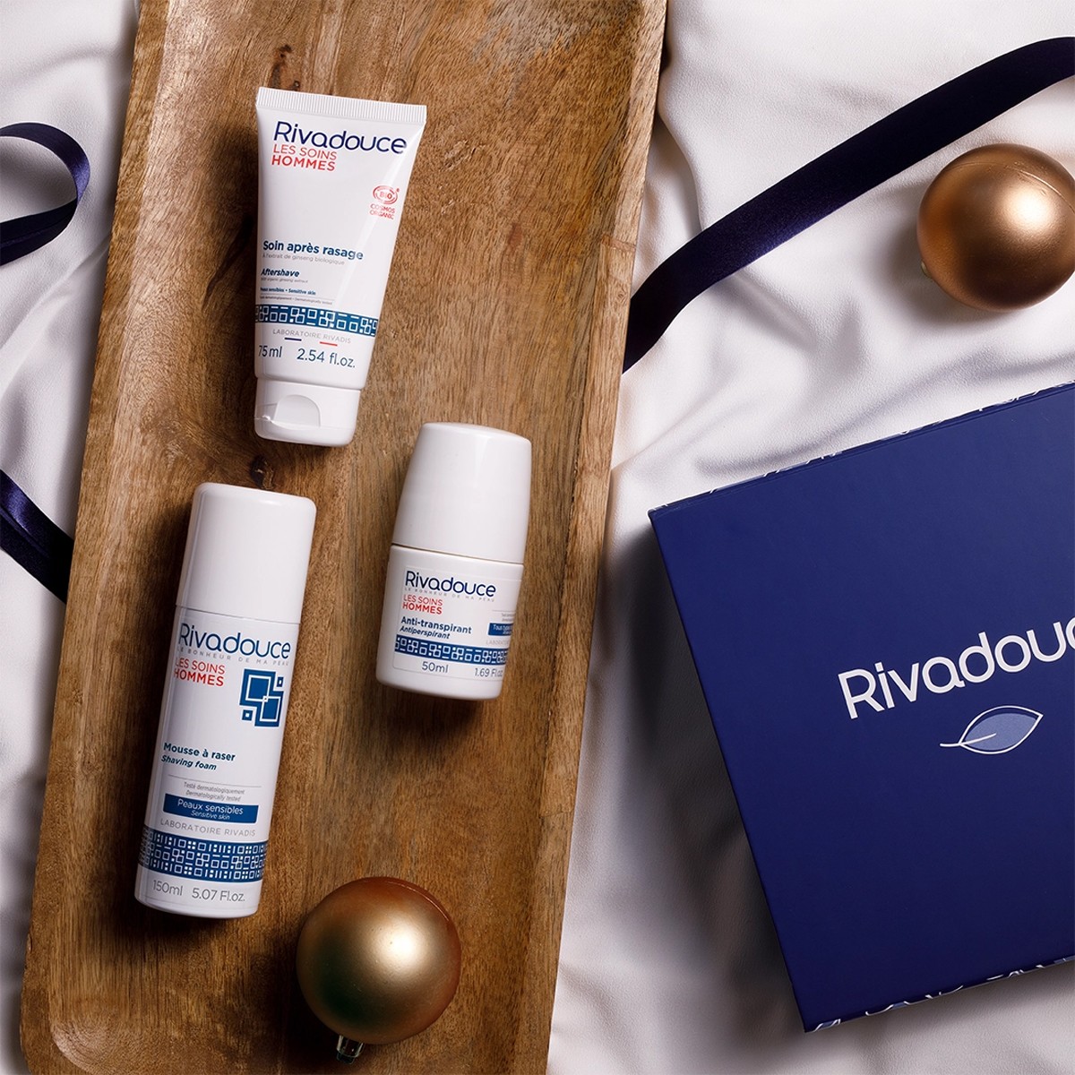Coffret rasage bio - Visage & corps - Homme - 3 produits