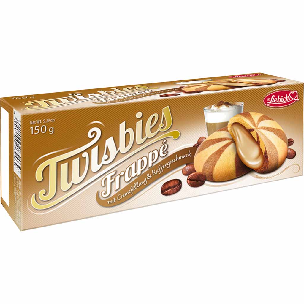 Liebich Twisbies Frappe Kekse mit Cremefüllung & Kaffeegeschmack 150g MHD:18.3.25