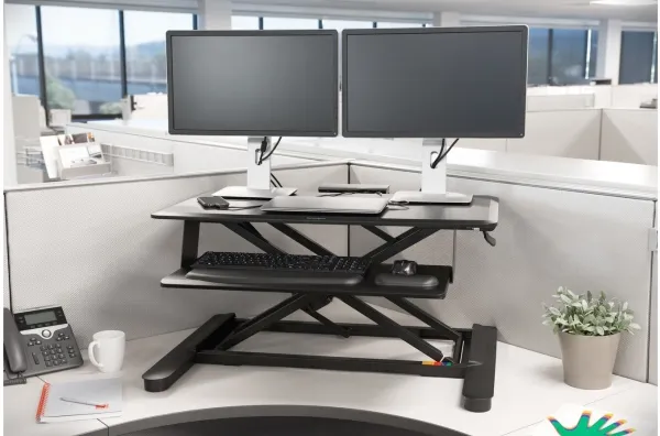 Kensington SmartFit® hæve/sænkebord Sort