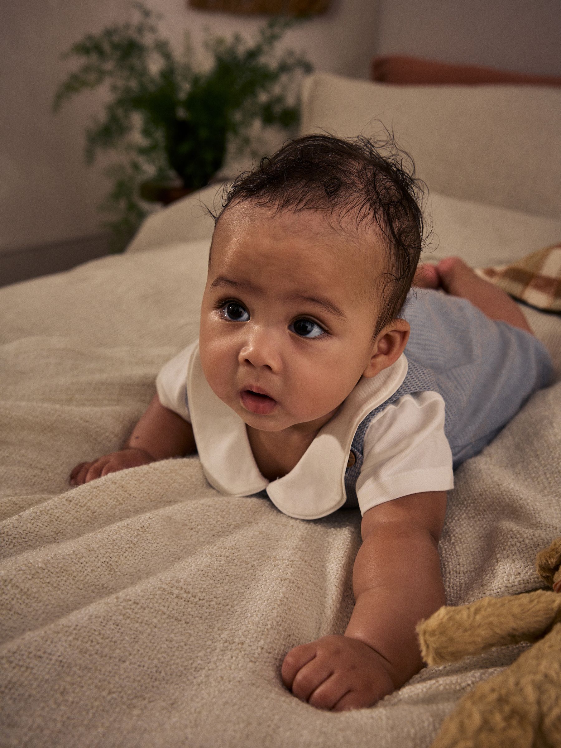 Grijs - 100% katoenen nette Baby romper, Bodysuit en Sokken bretelbroeken set (0mnd-2jr)