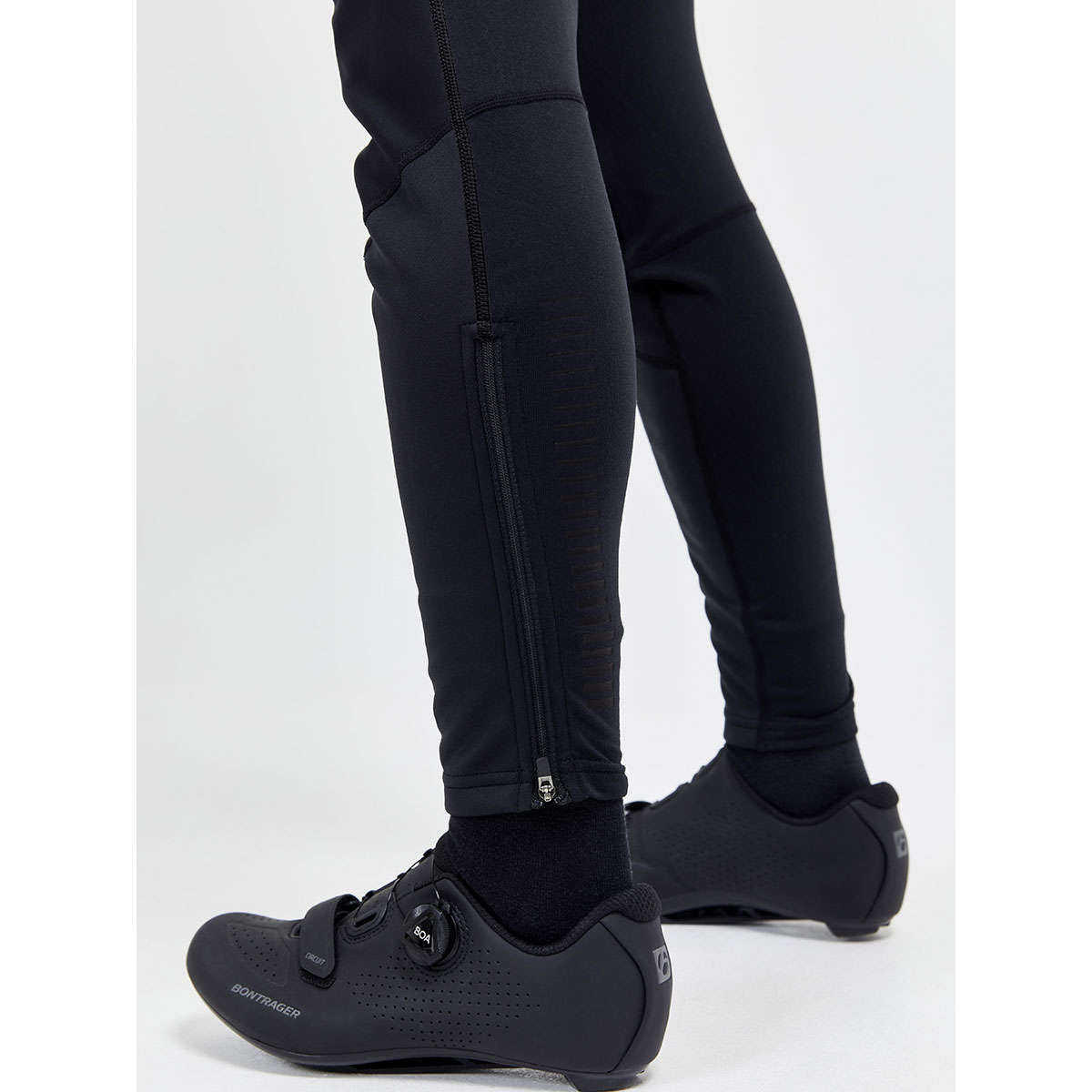 Craft Core Bike SubZ Wind Fietsbroek Lang Met Zeem en Bretels Zwart Dames