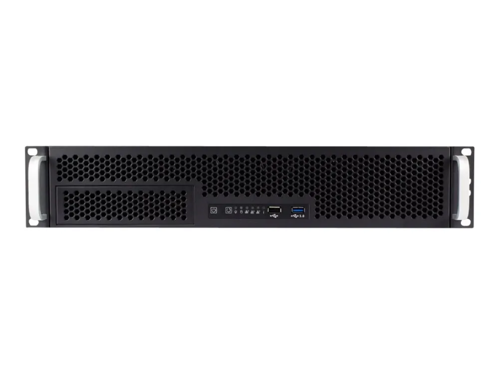 FANTEC SG-290 - Rack-monterbar - 2U - ingen strømforsyning (ATX) - sort, sølv - USB