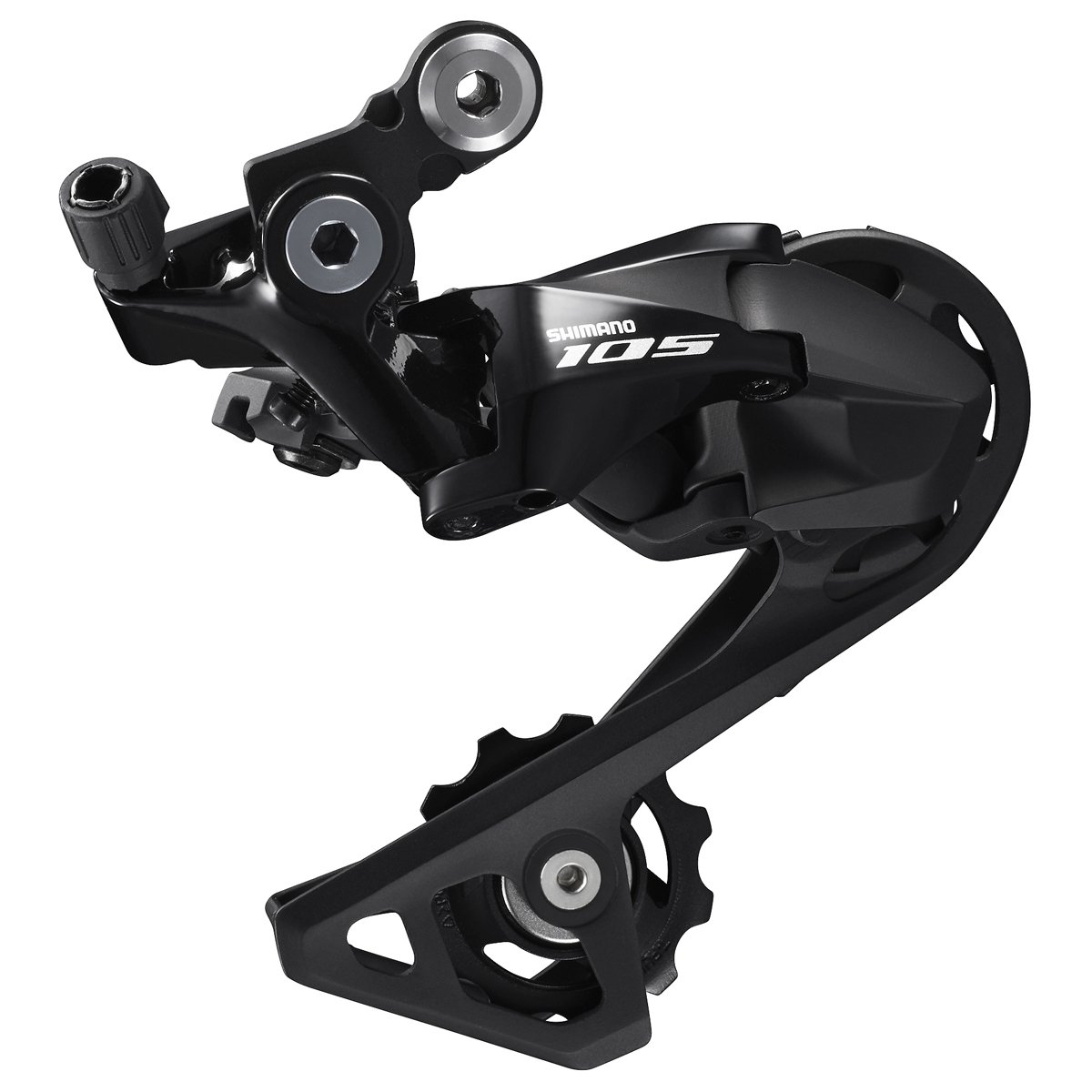 Shimano 105 R7000 Bagskifter Lang Sort