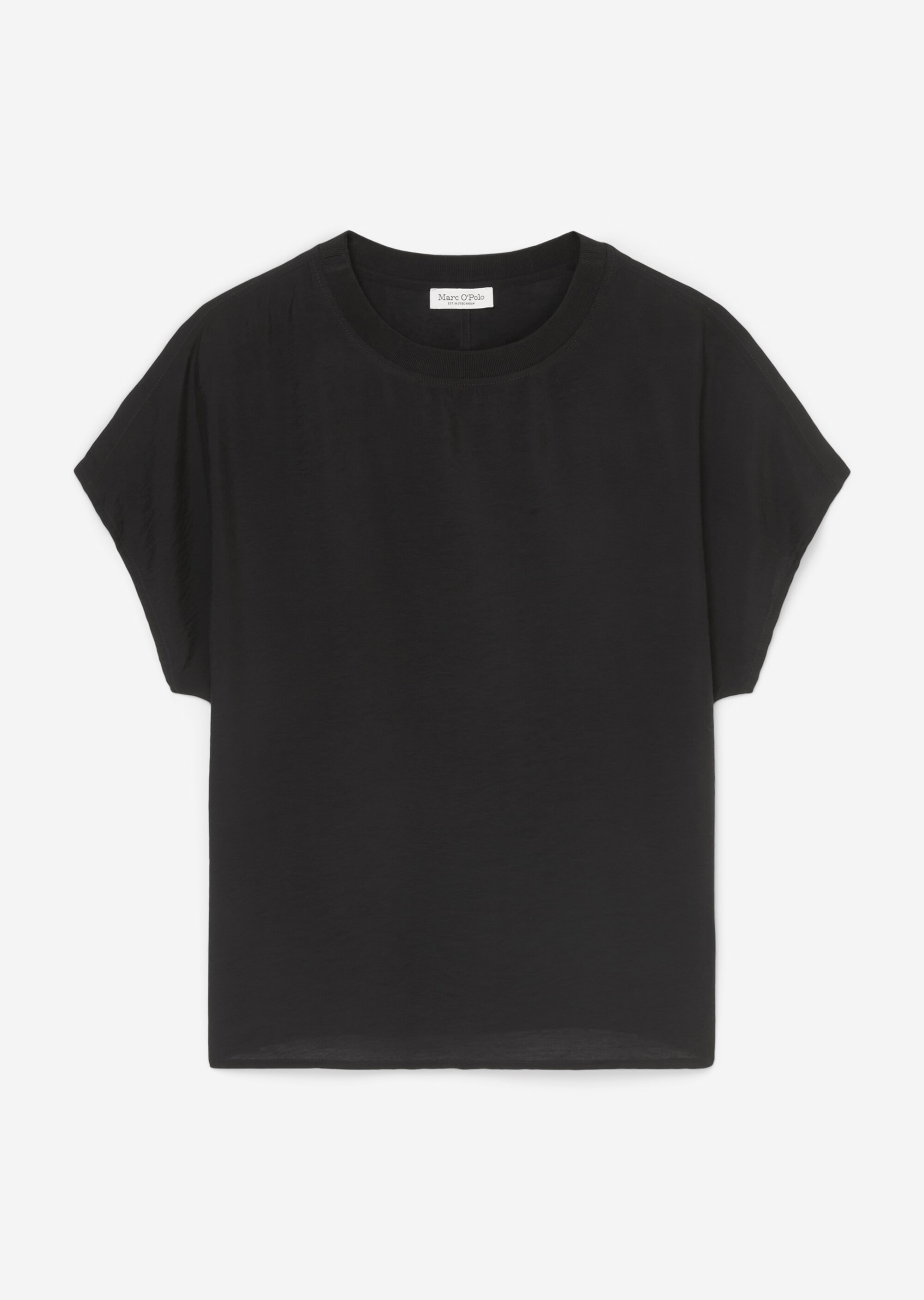 Blusenshirt regularaus Viskose-Mix-Crinkle