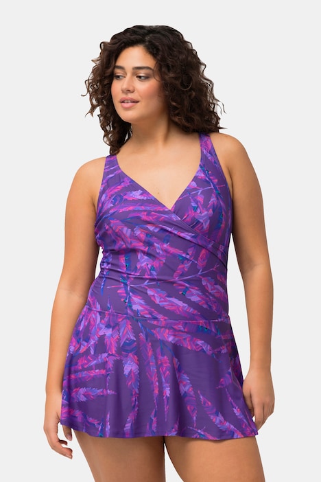 Badekleid, Blätter, Softcups, Raffung