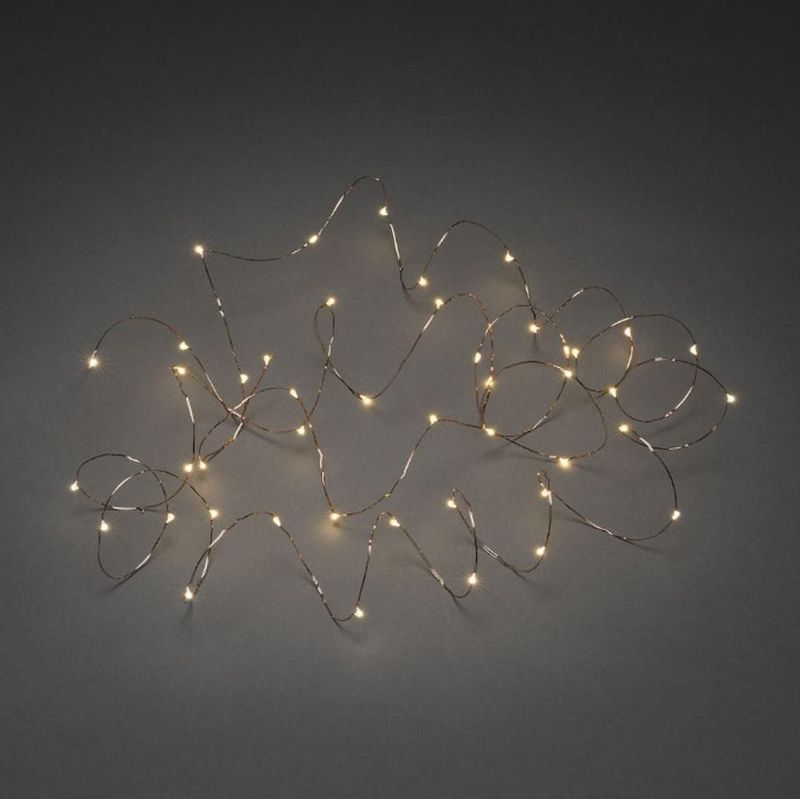 Konstsmide - Lichtdraad - Koper - Micro Led - 50 Lampjes - 4,9 Meter
