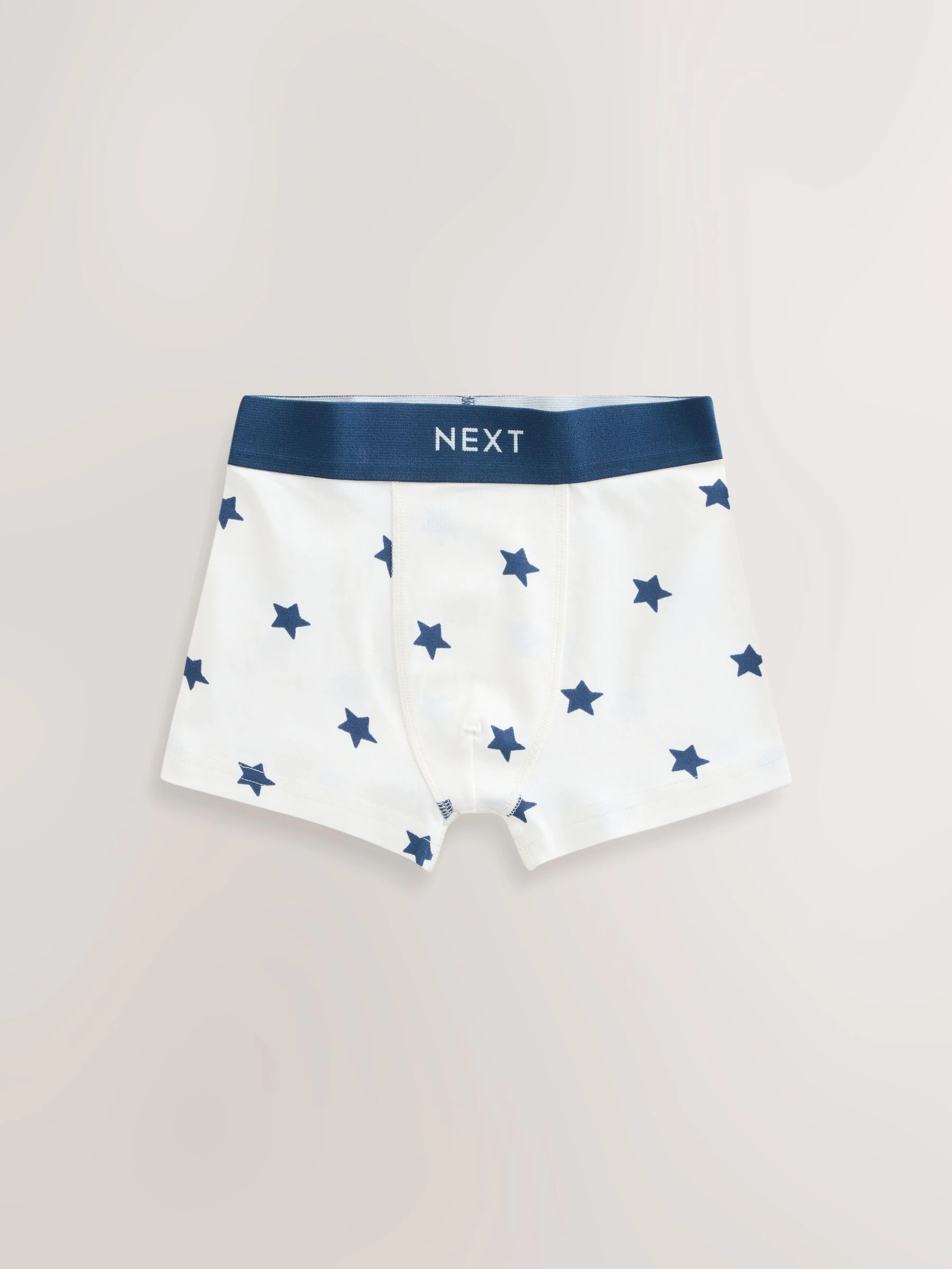 Blauw met sterren en strepen - Verpakking van 5 trunks met motief (1,5-16jr)