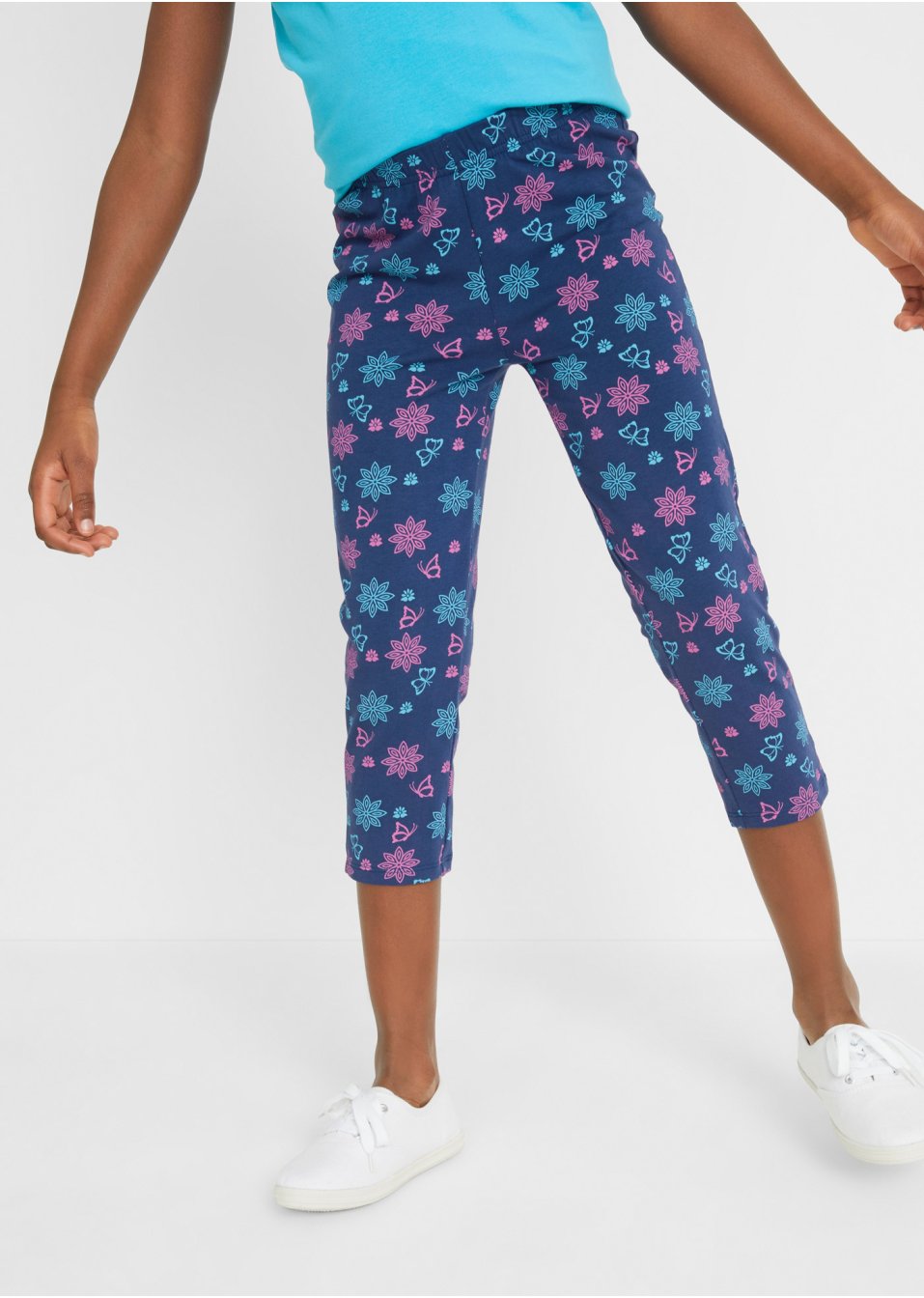 Lot de 2 leggings 3/4 fille