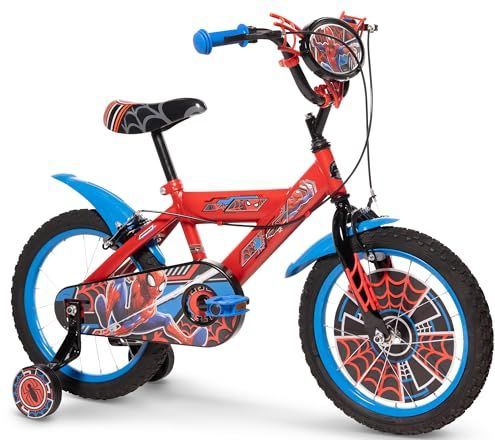Huffy - Spiderman - Kinderfiets - Rood - 16 inch