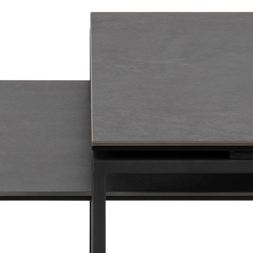 Muker Salontafel Set - 115 x 55 cm - Zwart