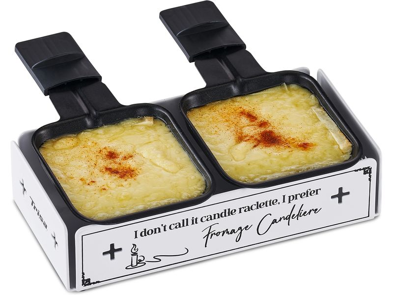 Trisa Teelicht-Raclette Journey Deluxe Weiss Raclette mit Kerzen
