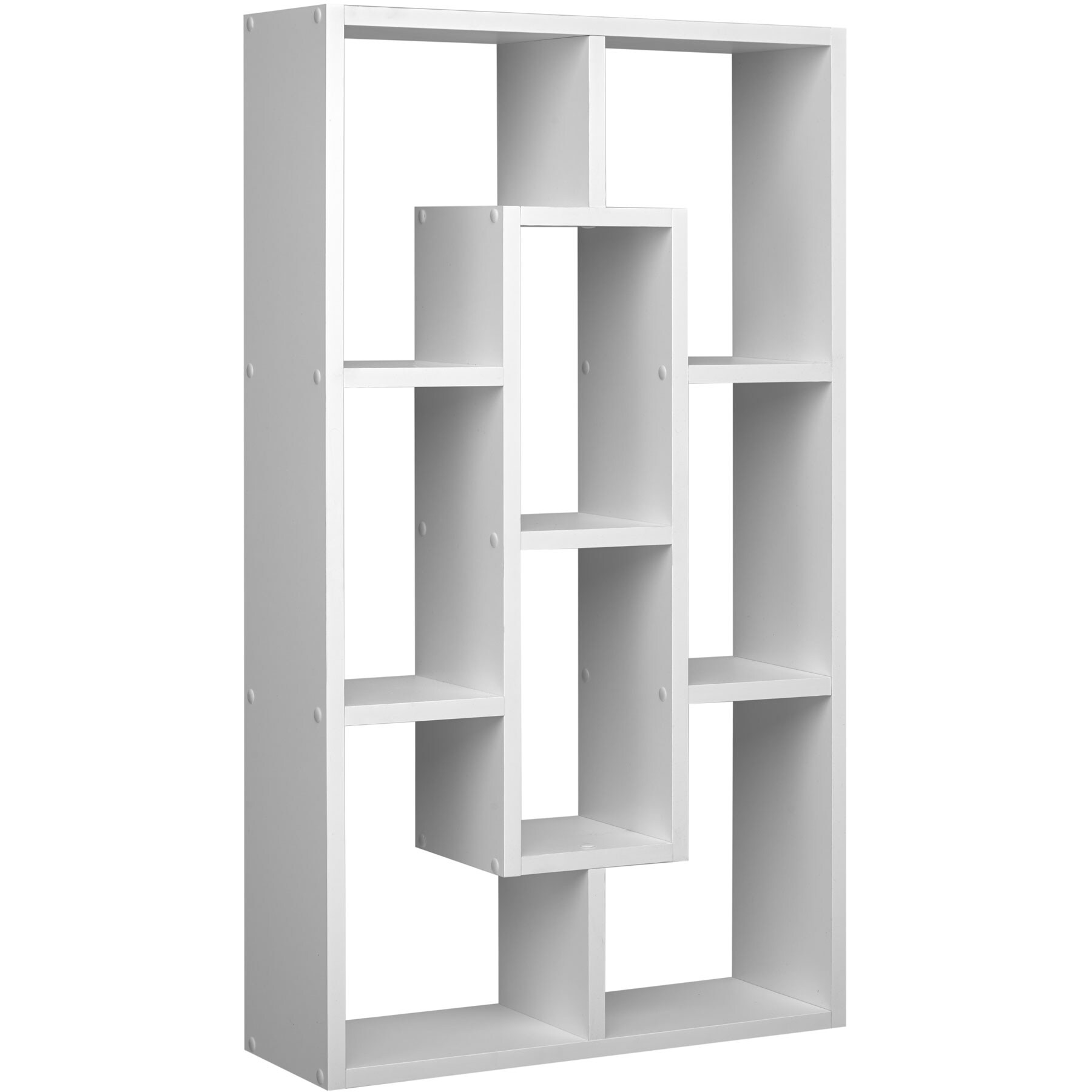 tectake® Wandregal, Retro-Stil, unsichtbare Aufhängung, 85 x 48 x 16 cm