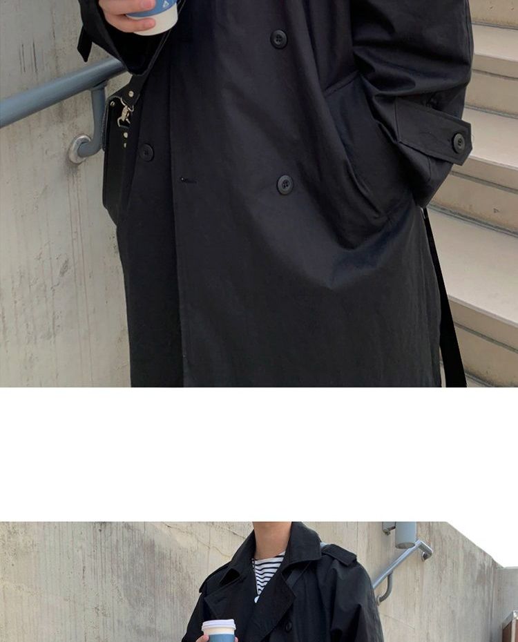 DragonRoad - Trenchcoat met dubbele rij knopen