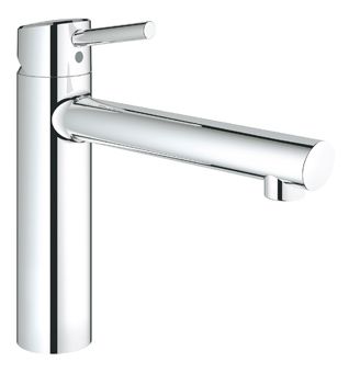 Grohe Concetto 1-gats keukenkraan m. medium uitloop steel
