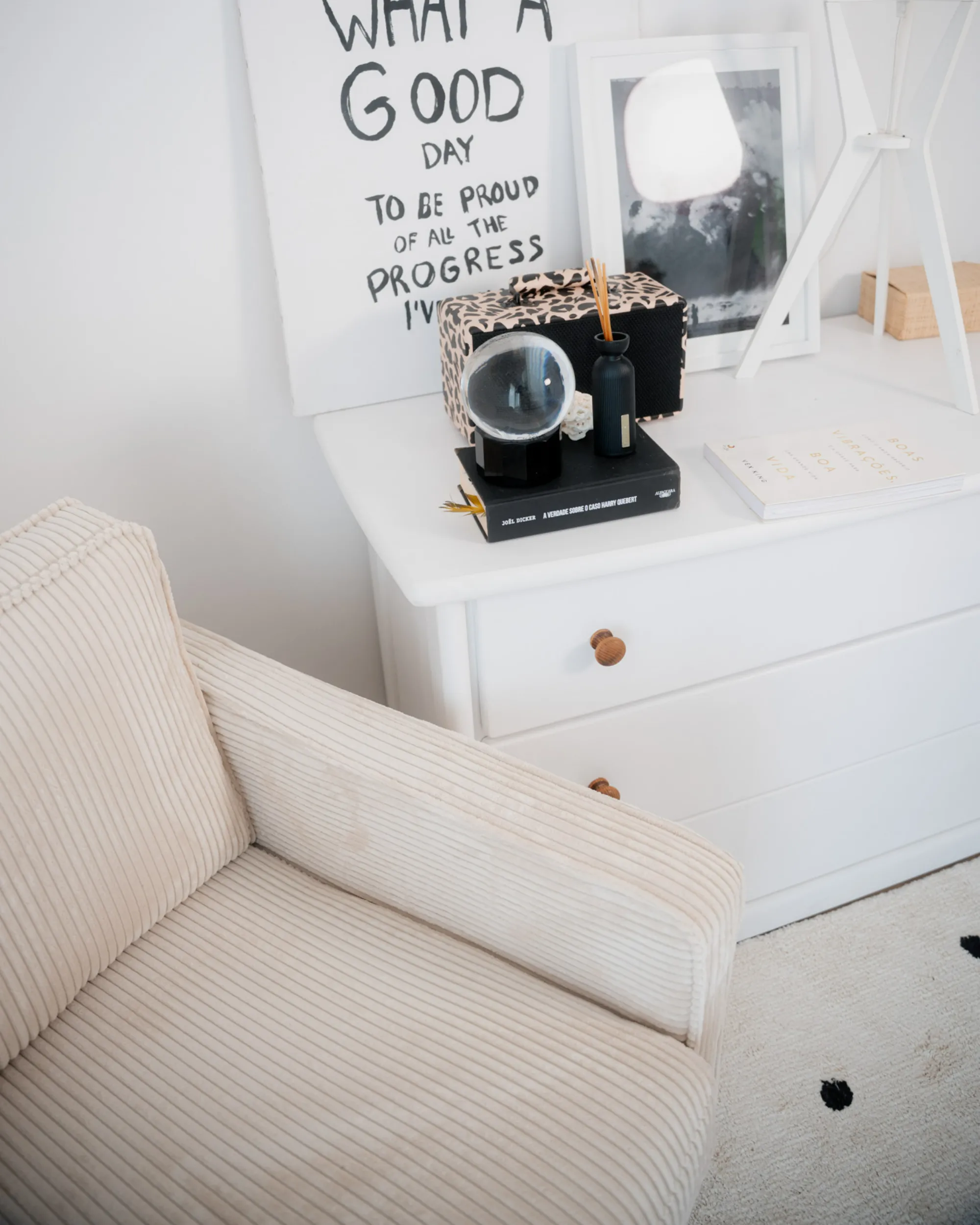 Fauteuil VIND Corduroy Lichtbeige