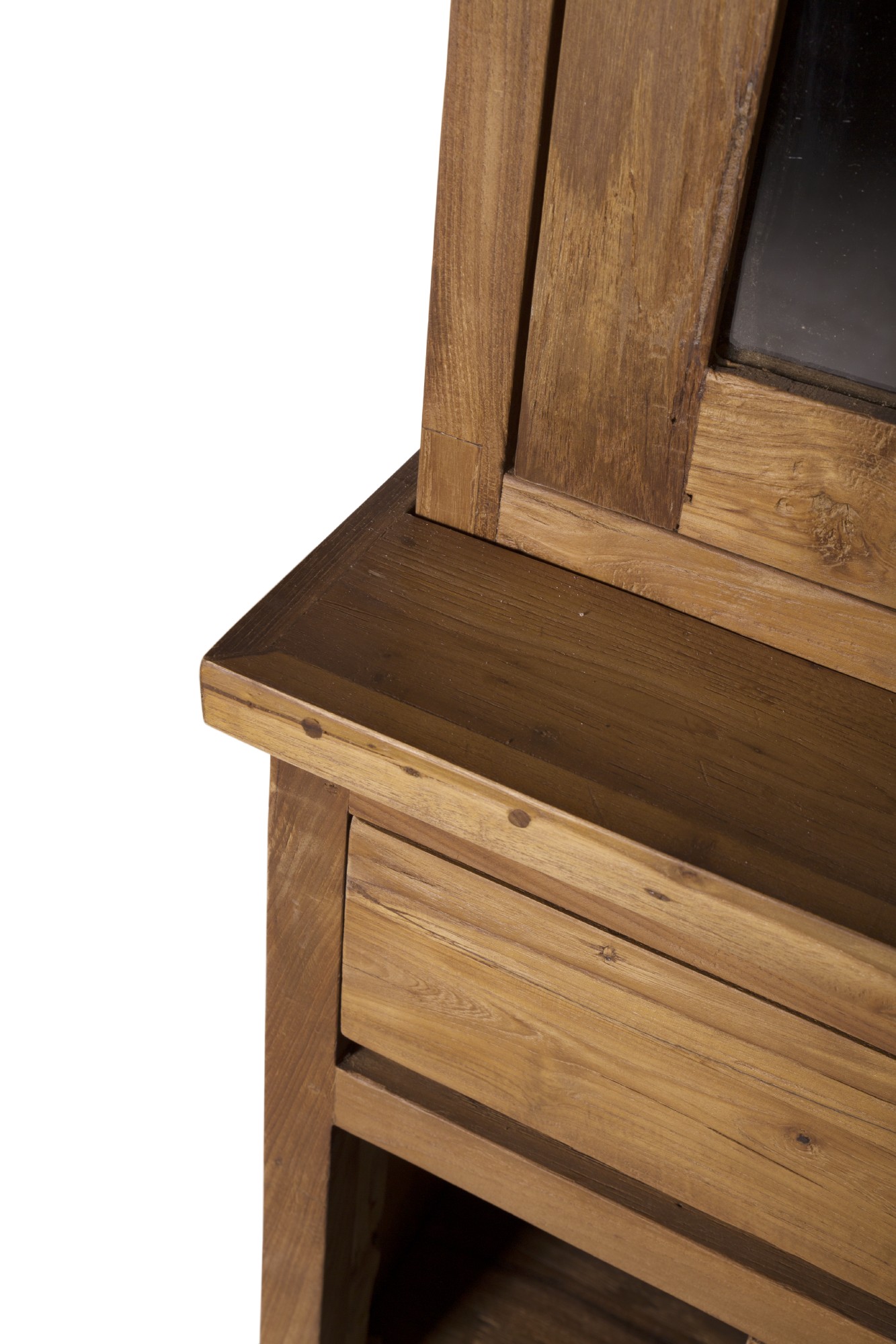 Schrank, Teakholz, B 220 cm, H 220 cm, L 50 cm von fischer's lagerhaus