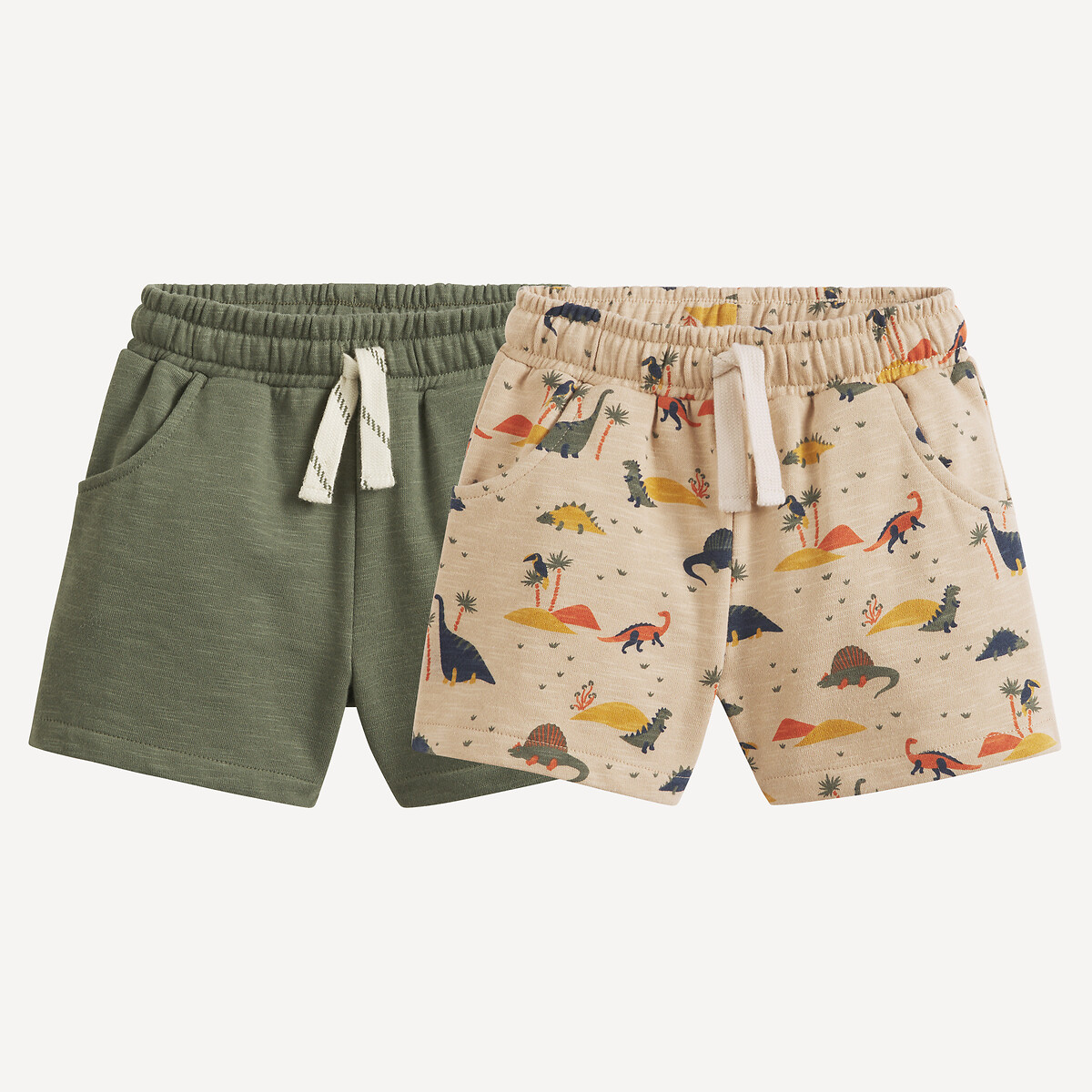 COLEÇÃO LA REDOUTE<br>Conjunto de 2 shorts de fleece