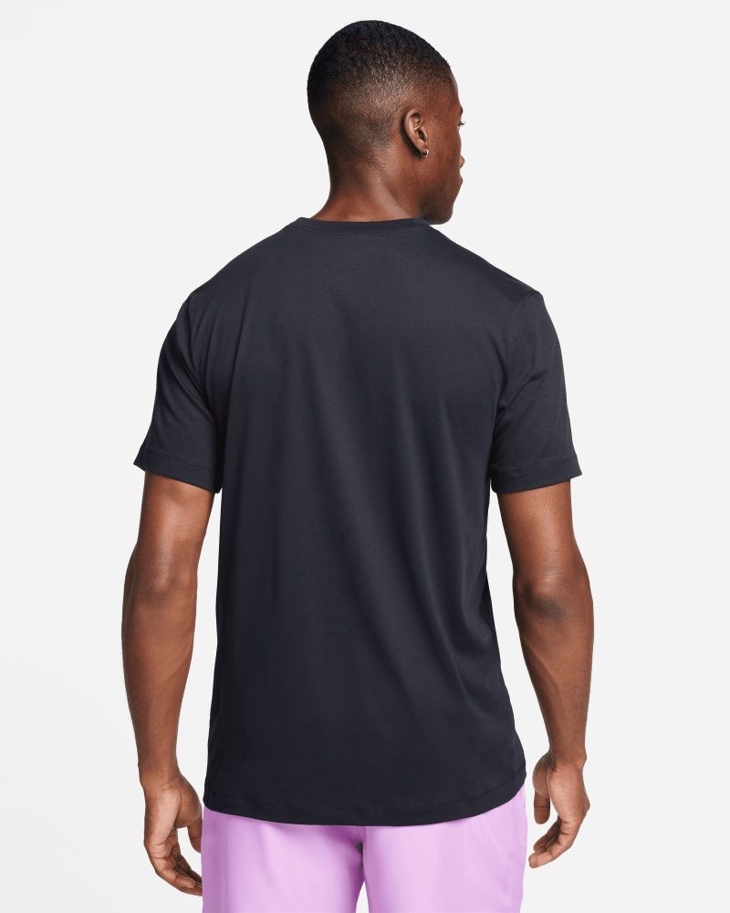 T-shirt Nike NikeCourt Noir & Rose pour homme