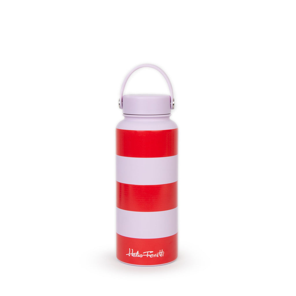 Garrafa Cap. 1L - Red And Pink Stripe