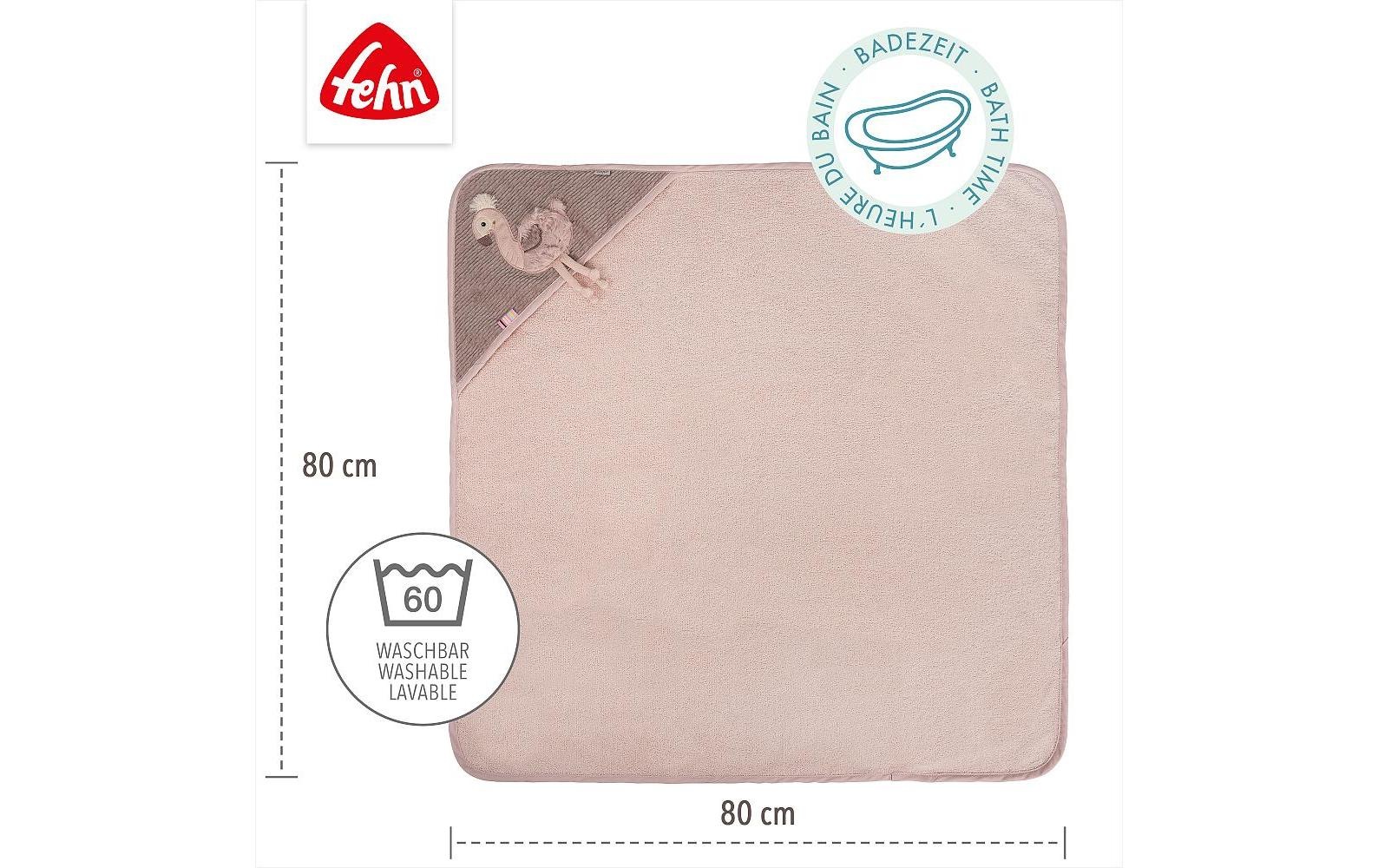 Fehn Kapuzenhandtuch »Flamingo«