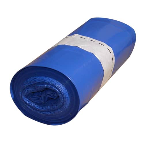 Sac plastique 30L bleu NF