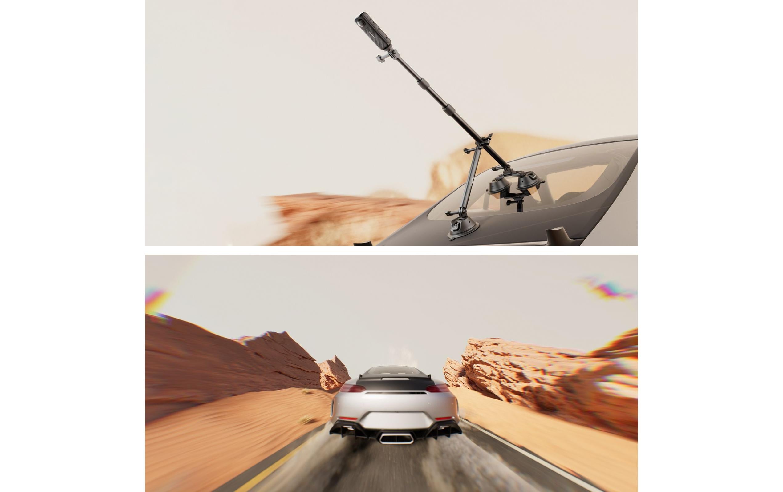 Kamera-Saugnapf-Autohalterungsset<br>Für Fahrzeug-Panoramaaufnahmen