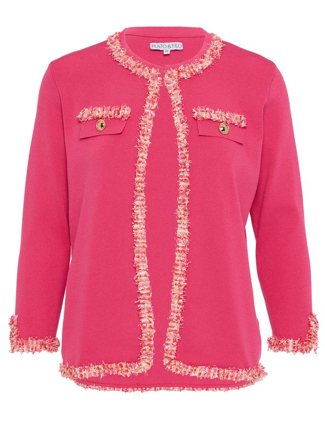 Feinstrickjacke