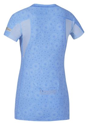 GORE RUNNING WEAR Maillot Manches Courtes AIR LADY PRINT Bleu Femme