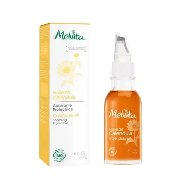 Óleo de beleza de calêndula orgânica Melvita 50ml