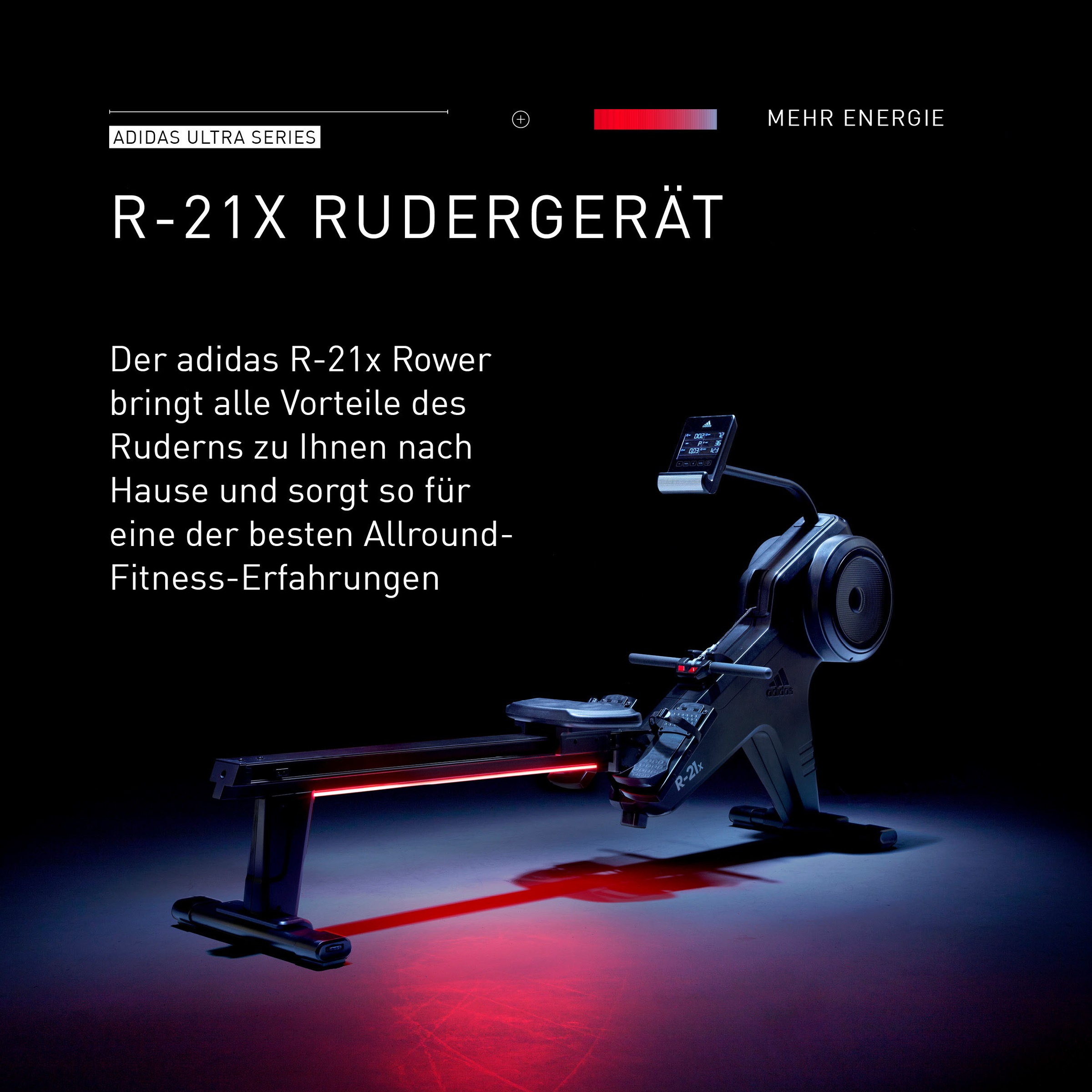 adidas Performance Rudergerät »Rudergerät R-21x« Rudermaschine, 16 Widerstandsstufen