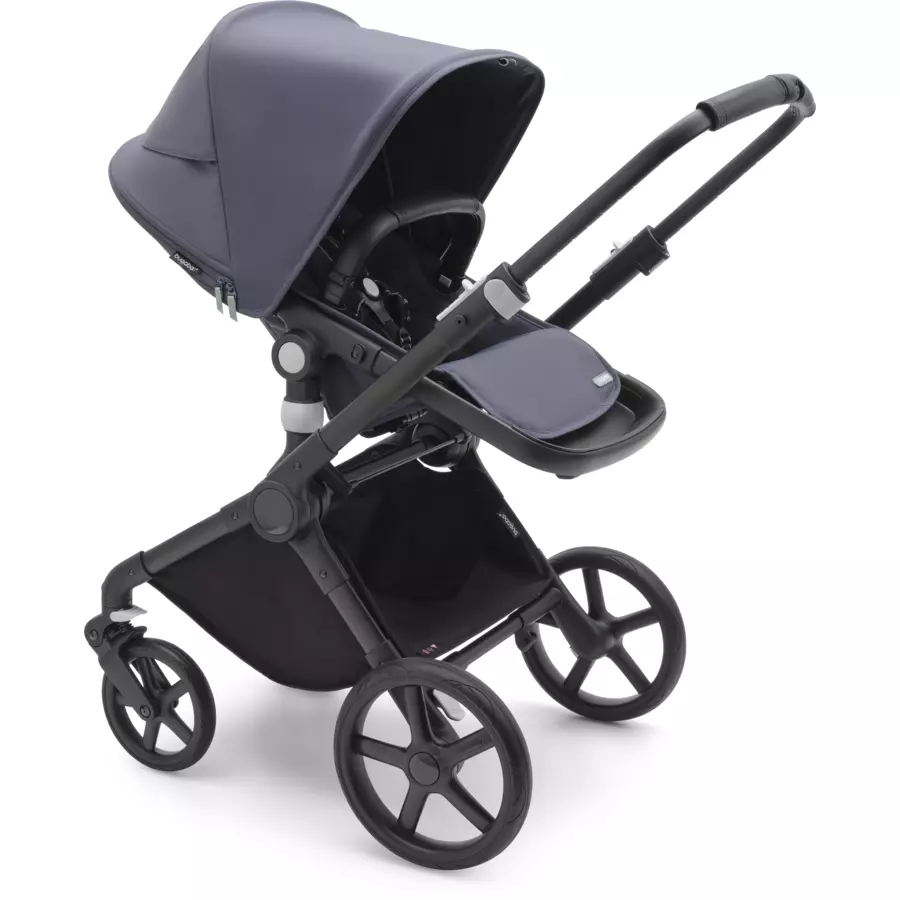 bugaboo Kinderwagen Fox Cub mit Liegeaufsatz und Sitz BlackStormy Blue