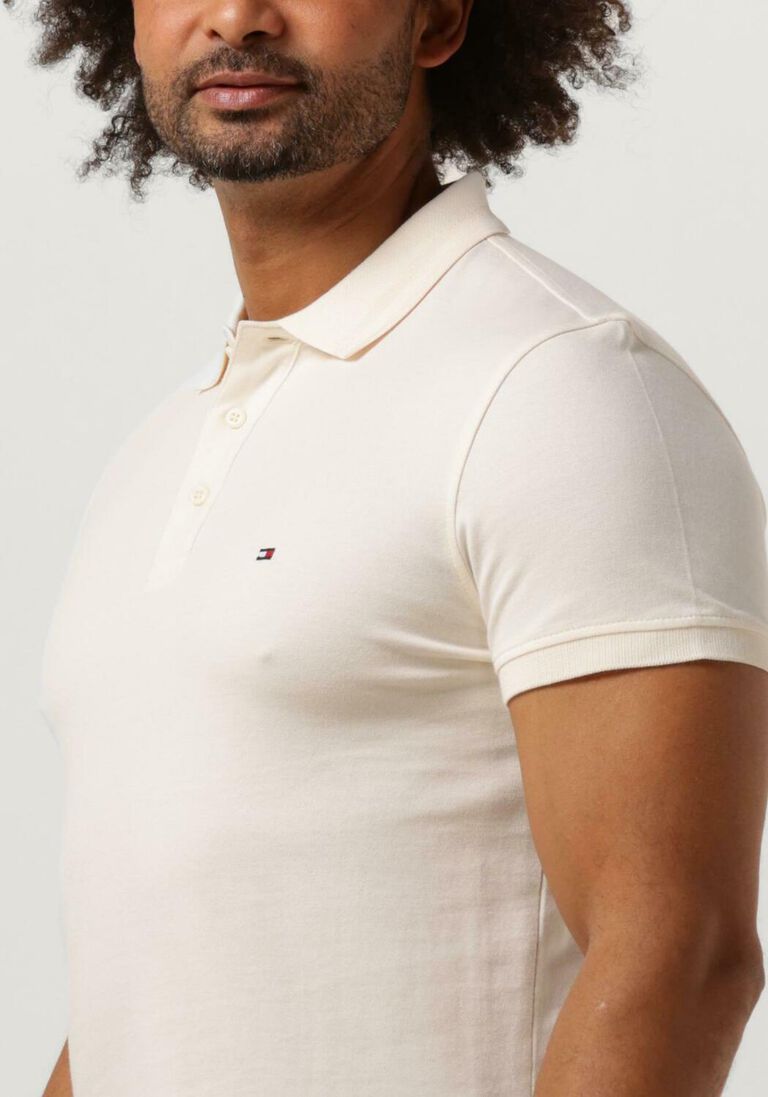 TOMMY HILFIGER beige tommy hilfiger polo pretwist mouline slim fit polo