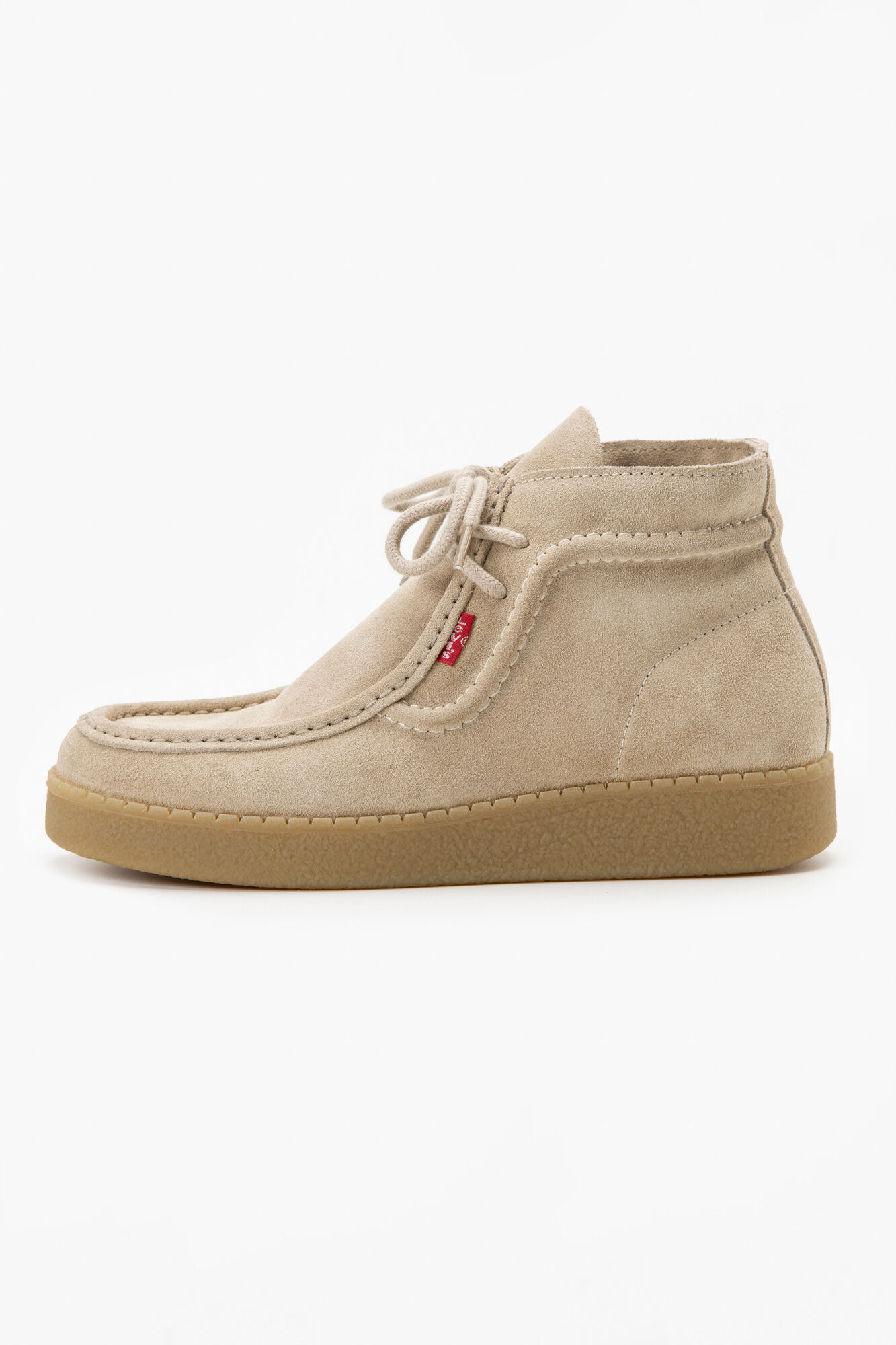 Botas de couro RVN com aba vermelha
