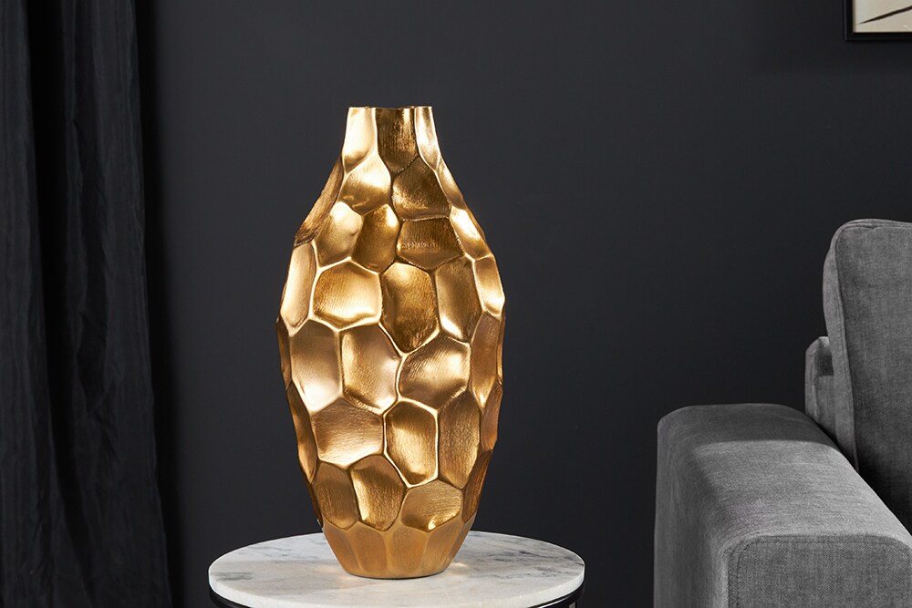 riess-ambiente Vase ORGANIC ORIENT - 45cm gold Hammerschlag Design
