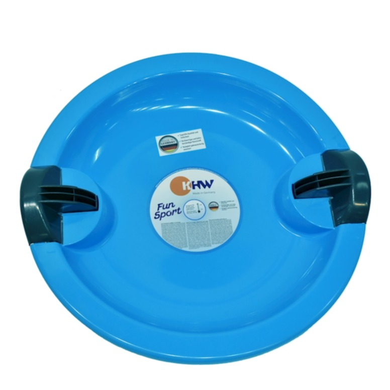 (Ø65cm) Snow Fun Ufo Winter Ski Schlitten Schnee Tellerrutscher (76115) - Iceblue