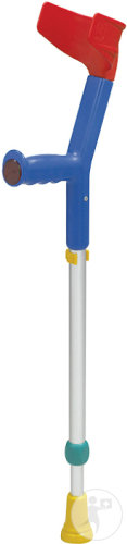 Rebotec Fun-Kids Béquille Multicolor-Bleu 1 Paire
