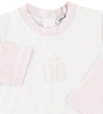 Dolce & Gabbana Stampler - Weiß/Pink m. Sternen